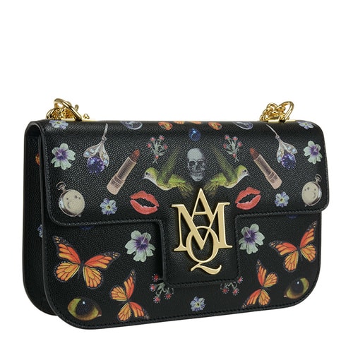 【包郵包稅】Alexander McQueen/亞歷山大麥昆 女士 牛皮 logo點(diǎn)綴 單肩包 BR