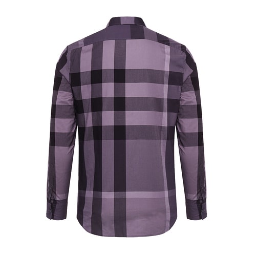 BURBERRY/博柏利 經(jīng)典格子男士全棉長袖襯衫