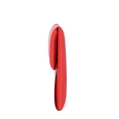 HERMES(愛(ài)馬仕) 紅色皮質(zhì)零錢包