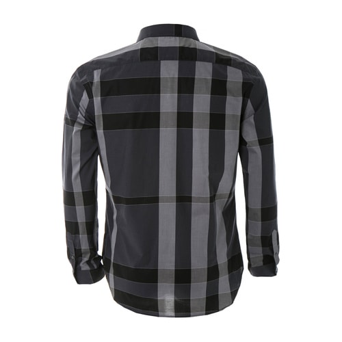 BURBERRY/博柏利 男士倫敦系列新品格紋小尖領(lǐng)棉質(zhì)親膚格紋襯衫
