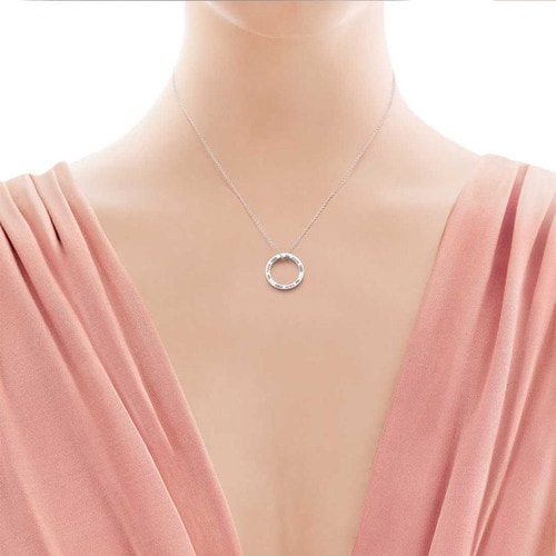 Tiffany & Co./蒂芙尼 925純銀1837圈形單環(huán)中號項鏈 TCDZ0044