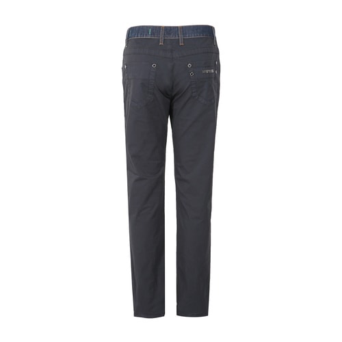 BIKKEMBERGS/畢蓋帕克 直筒棉質(zhì)牛仔拼接休閑褲 D1DB159 男士褲子
