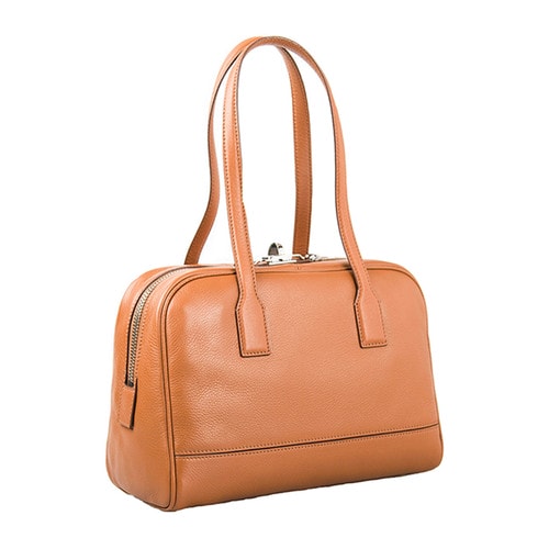 MaxMara/麥絲瑪拉 OL通勤牛皮紋拉鏈開(kāi)合女士手提包 MBAU1S45161653