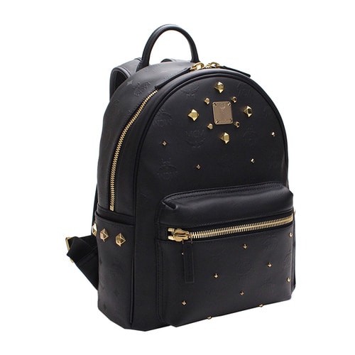 MCM/MCM小號(hào)PVC女士雙肩包 MMK6SVH44BK001