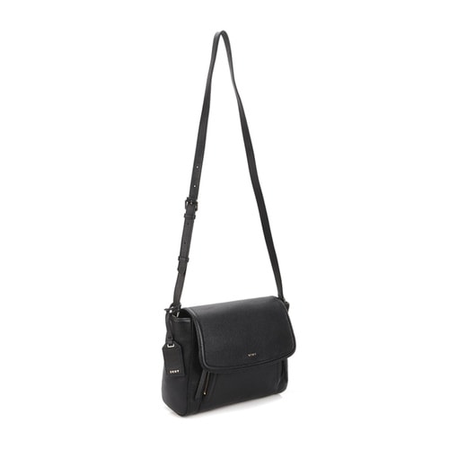 DKNY/唐娜 凱倫 女士 小牛皮 logo點(diǎn)綴 單肩包 AL